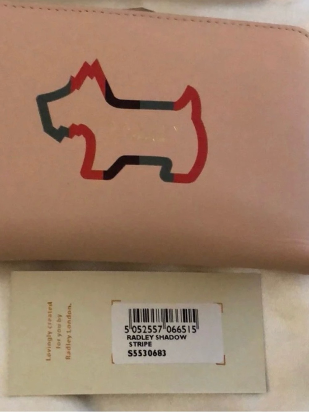 Radley Shadow Stripe Pink Dog Wallet